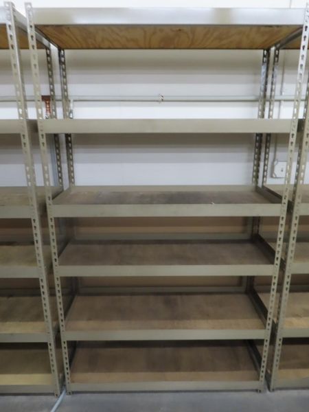 Adjustable Steel Shelving (9)- Auction Item