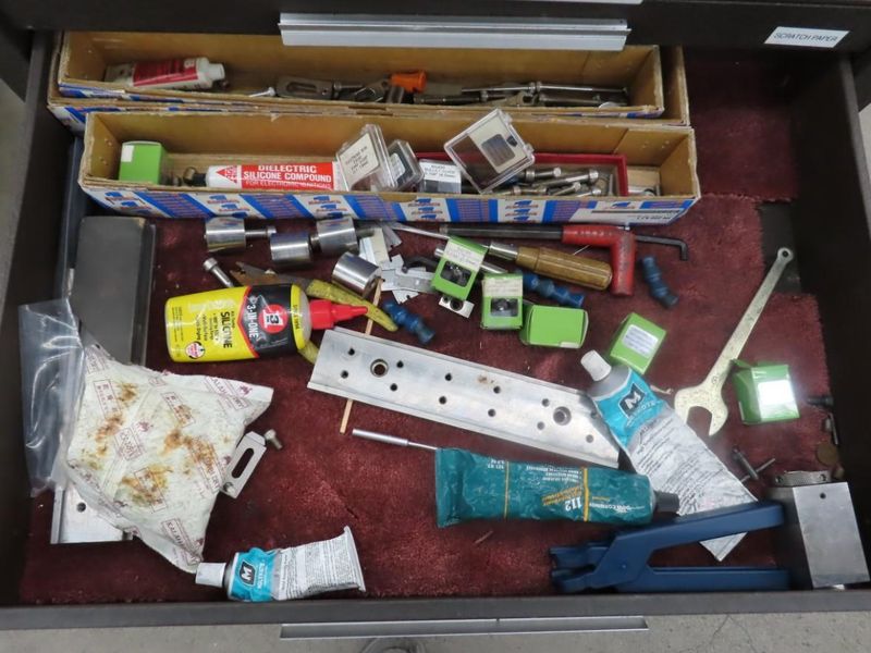 Kennedy 7 Drawer Tool Cabinet w Side Wing AND Contents- Auction Item
