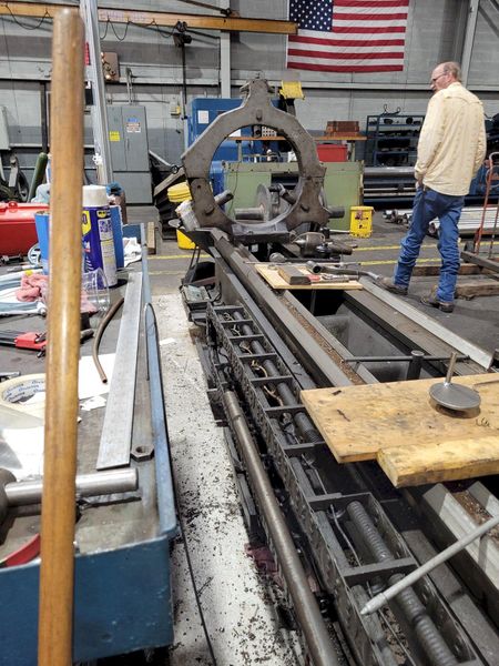 Poreba / Polamco 31.5/42.5" X 236" Model TPK-80A/6M  Gap Bed Engine Lathe.