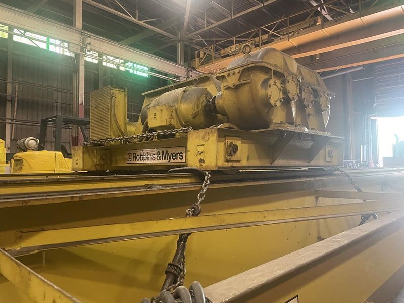 20 TON X 40' ROBBINS & MEYERS OVER HEAD BRIDGE CRANE: STOCK #76089