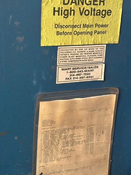 Mart Tornado 62 x 42 Parts Washer & Sanitizer