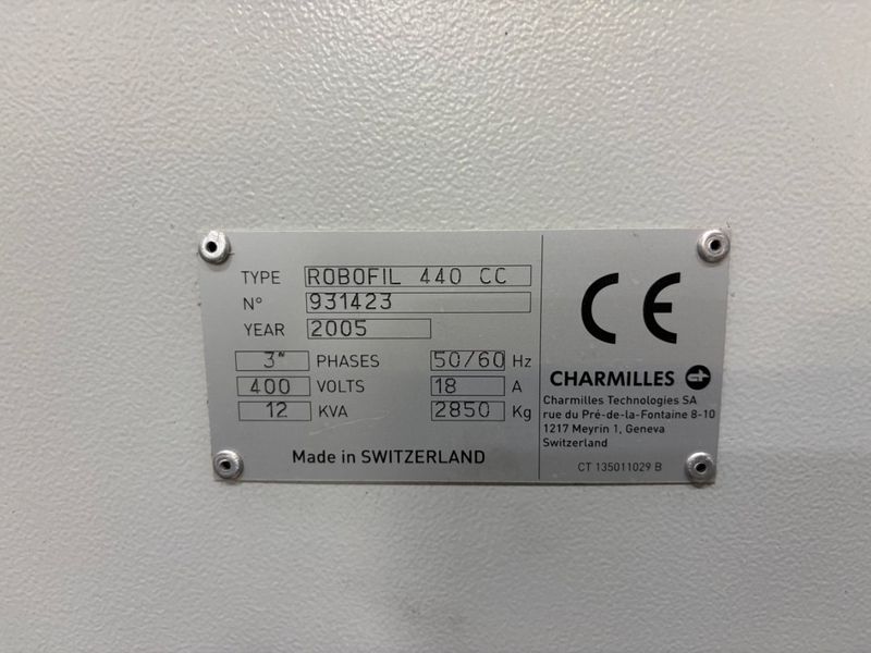 Charmilles Robofil 440CC CNC Wire EDM (2005)