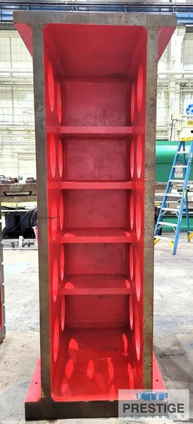 96" x 36" x 48" T-Slotted Angle Plate, 12 Horizontal T-Slots, 5 Vertical T-Slots, Fabricated, Qty. 2, #43232