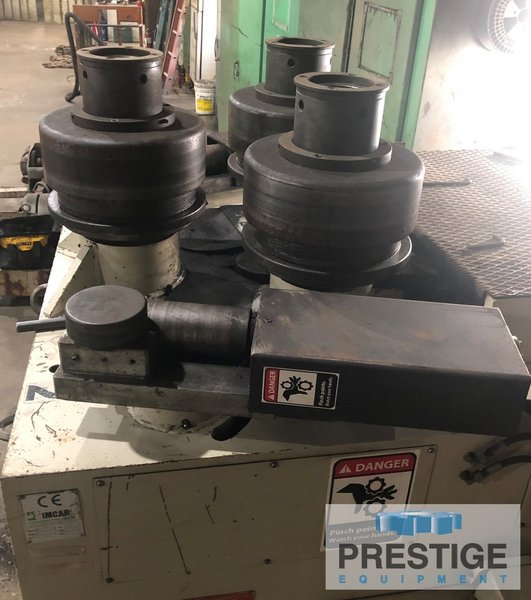 5" x 5" x 1/2" Imcar CPHV-120, 15.375" Dia. Rolls, 0 - 22 FPM, 15 HP, 6-Way Lateral Guides, Variable Speed, #43161