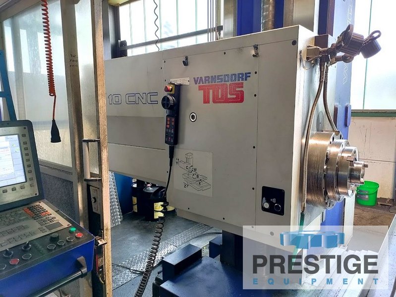 3.93" Tos WH 10 CNC, X-49", Y-43", Z-37", W-27", 39" x 44" R.Tab, Heidenhain iTNC530 CNC, 2016, #32973