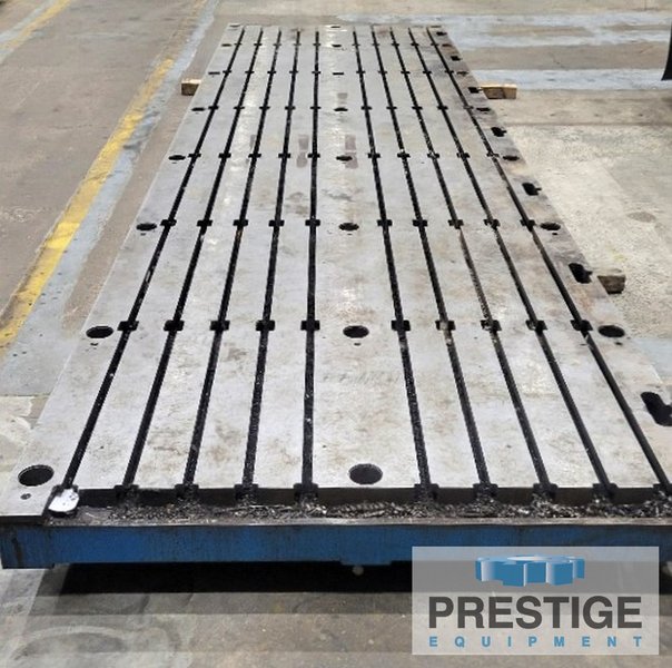 72" x 252" x 7" T-Slotted Floor Plate, Cast Iron Construction, #43738