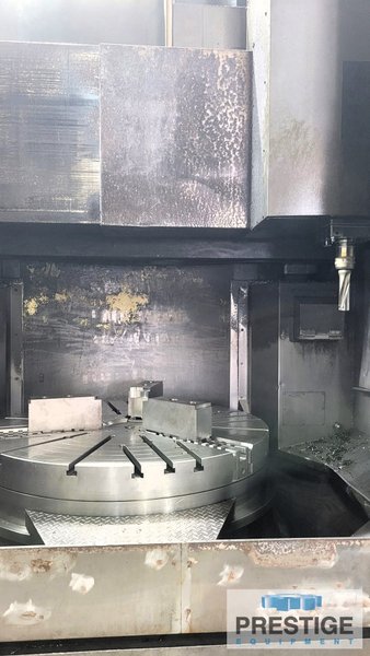 Hankook VTC125E, 49" Table, 63" Swing, 55" U.R, 8.6" x 8.6" Ram, C-Axis, Milling, 24 ATC, Fanuc 32iA CNC, 2015, #43434