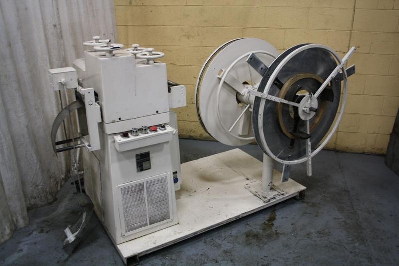 4.7' X 0.05 BRUDERER 19 ROLL STRAIGHTENER & COIL REEL: STOCK #64789