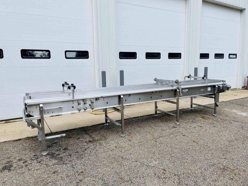 KleenLine 14.5ft Dual Belt Stainless Steel Flat Conveyor