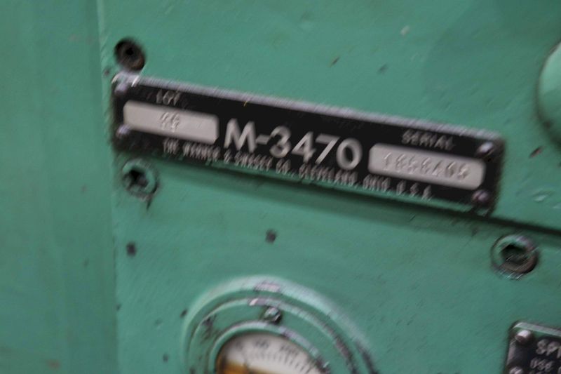 #2A WARNER & SWASEY SADDLE TYPE TURRET LATHE: STOCK #73610