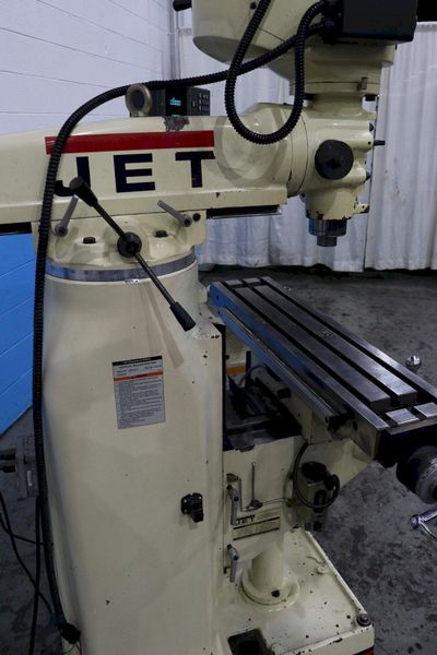 1-1/2 HP JET  MODEL JVM 8363 RAM TYPE VERTICAL MILL: STOCK #73603