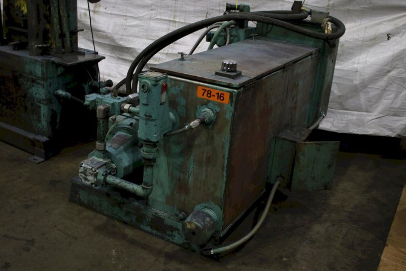 10' X 10' PEDDINGHAUS 4 POST HYDRAULIC ANGLE SHEAR: STOCK #73302