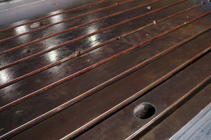 163' X 78-1/2' X 14' CUSTOM T SLOTED FLOOR PLATE STK #73258