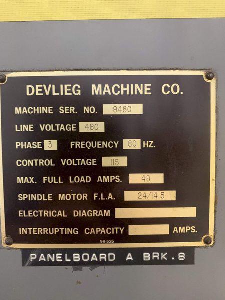 DEVLIEG MODEL # 4K-72 JIG BORING MACHINE: STOCK # 72232