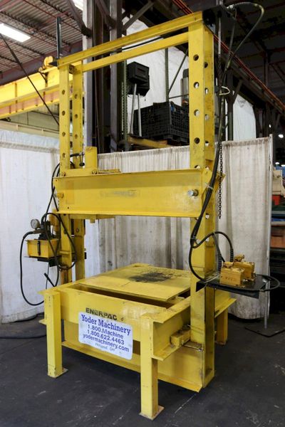 50 TON ENERPAC TRAVELING FRAME H-FRAME PRESS: STOCK #68436