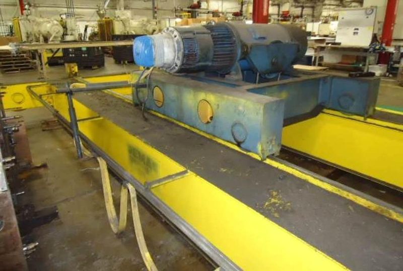 15 TON X 22' DEMAG OVERHEAD DOUBLE GIRDER BRIDGE CRANE: STOCK #62079