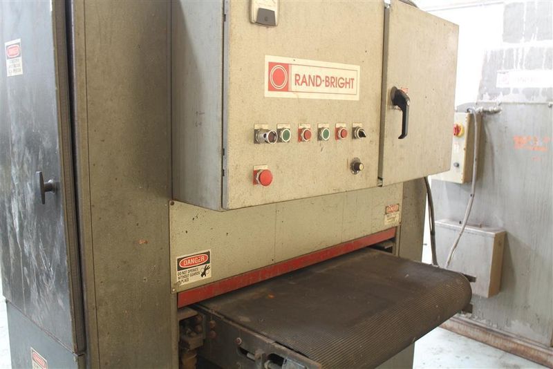 36' RAND BRIGHT BELT GRINDER & DUST COLLECTOR: STOCK #62629