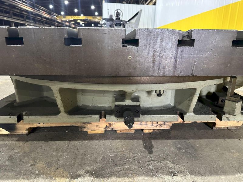 60" X 60" SHIBAURA MODEL #BFT-13CW2 T-SLOTTED ELECTRIC POWERED ROTARY TABLE: STOCK #19526