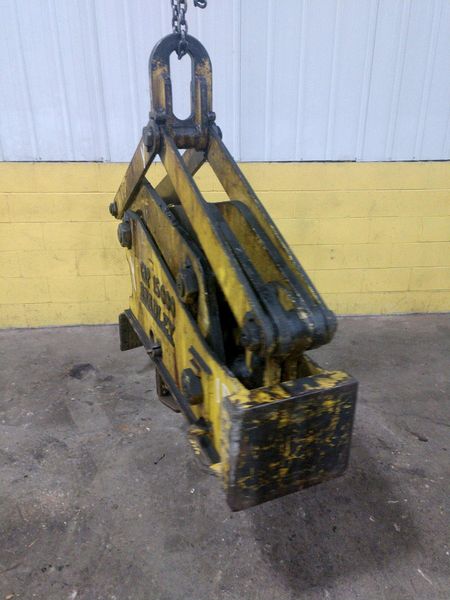 15,000 LB 7.5 TON BRADLEY SINGLE RIM VERTICAL COIL LIFTING TONG SCISSOR TYPE COIL LIFT: STOCK #1