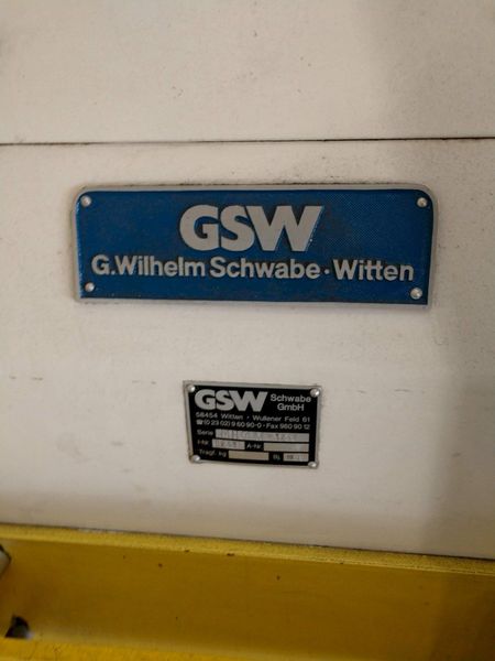 1,100 LB X 16" GSW MODEL #MHM0.5/1250SO SERVO MOTORIZED COIL REEL UNCOILER, NEW 1996: STOCK 1298