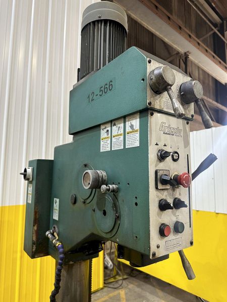 27" GRIZZLY MODEL #G0756 HEAVY DUTY DRILLING & TAPPING SINGLE SPINDLE DRILL:: STOCK 16885