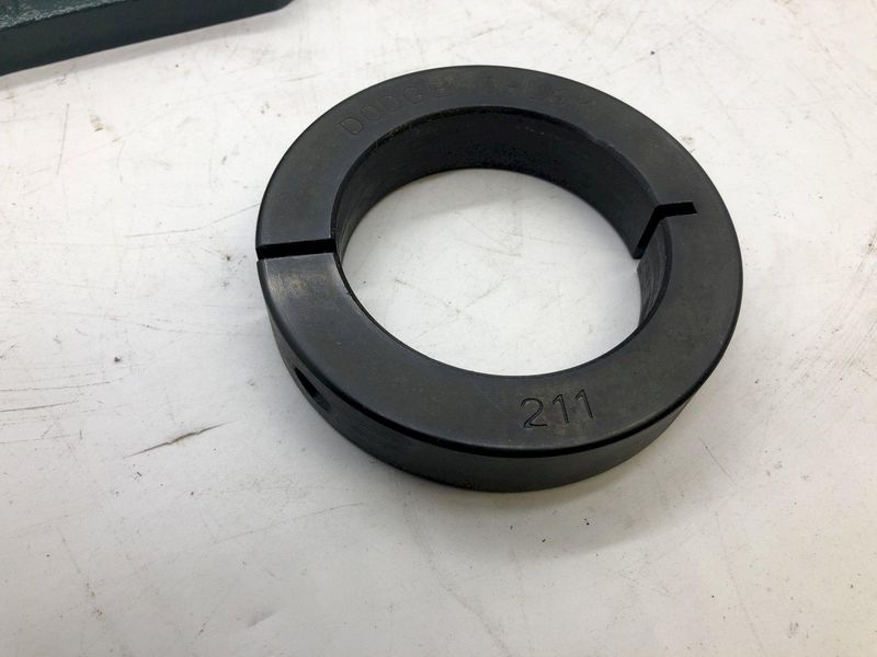 (4) 2-3/16" DODGE 4 BOLT FLANGE BALL BEARING WITH COLLAR LOCKING: STOCK 18532