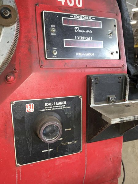 14" JONES & LAMSON OPTICAL COMPARATOR: STOCK #11981