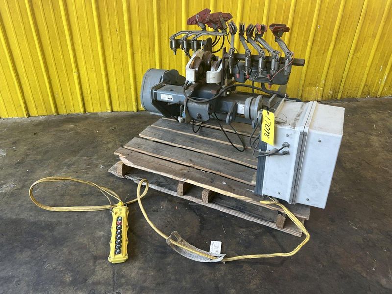 2 TON P&H "HEVI-LIFT SERIES M" POWERED CABLE HOIST WITH POWER TROLLEY: STOCK #17098