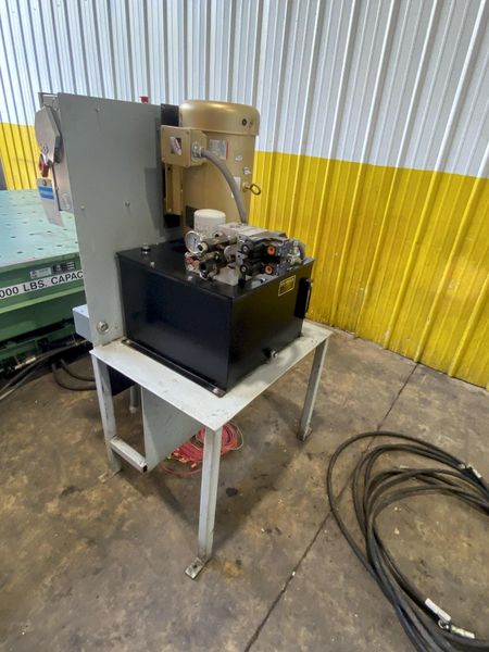 40,000 LBS X 10' X 7' LANGE-LIFT HEVI-HAUL HYDRAULIC SCISSOR LIFT TABLE WITH TILTING DECK: STOCK