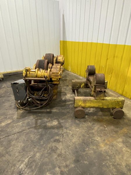 60 TON WELDWIRE MODEL #WER-60  POWERED TANK TURNING ROLLS WITH IDLER: STOCK #16904
