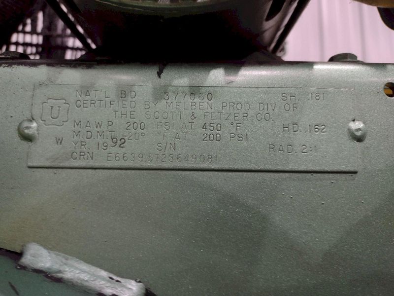 5 HP SPEEDAIRE MODEL #5Z399A2 VERTICAL AIR COMPRESSOR: STOCK #19595