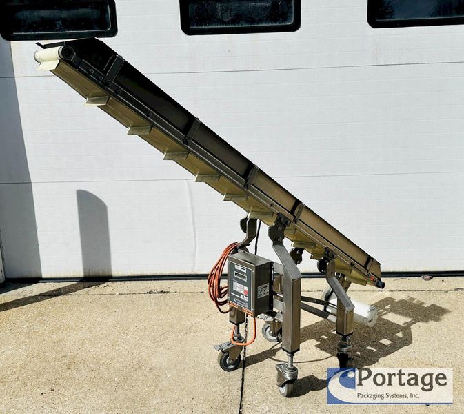Dorner 7200 Series Sanitary  S.S. Conveyor  |  6” x 72" Up Conveyor with VFD Control
