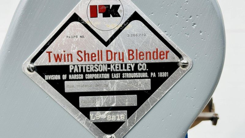 Patterson-Kelley “P-K” V-Blender Model: 8-Quart Table Top S.S. Twin Shell Liquids-Solids Blender