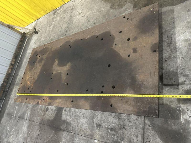 114" X 51" X 7" HIGH STEEL LAYOUT RISER PLATE: STOCK #23182