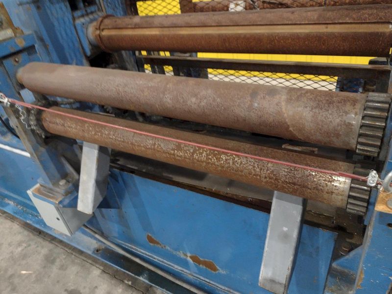 36” WIDE YODER SLITTING HEAD WITH POWERED FEED ROLLS: STOCK  #22951