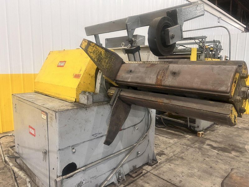 40" X 12,000 LBS X .110" ROWE COIL REEL, CAR, & STRAIGHTENER FEED LINE: STOCK #21627