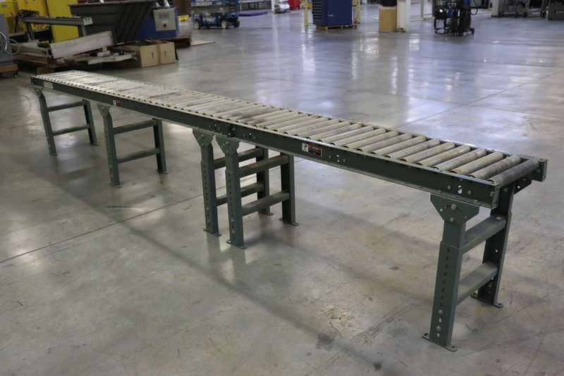 U-line H-3409 & H-3411 15′ Long Gravity Conveyor