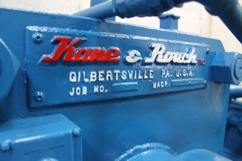 1-1/2' KANE & ROACH MODEL #2150U 2-ROLL CROSS AXIS ROTARY STRAIGHTENER: