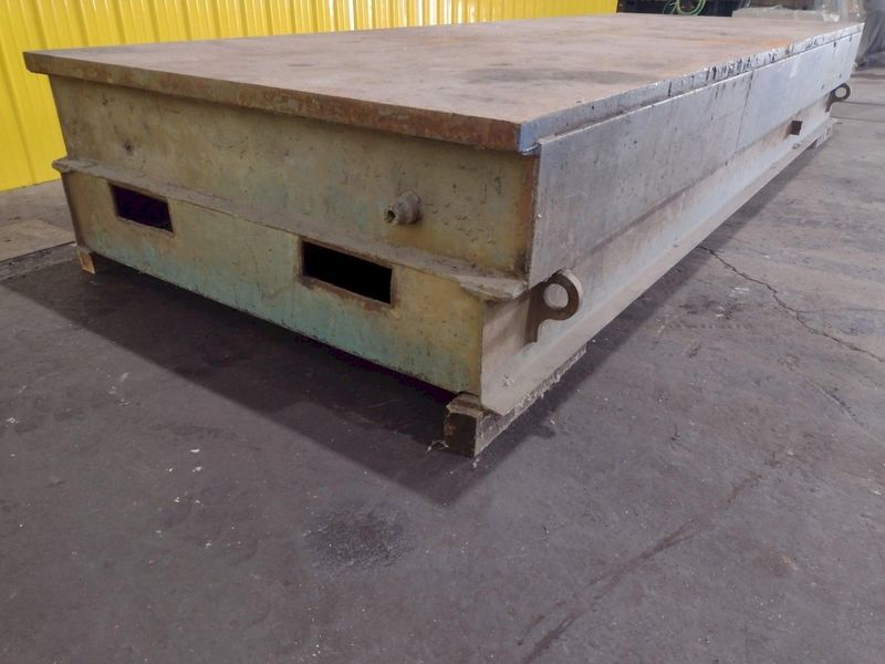 16' X 6' X 26"H HEAVY DUTY STEEL TOP WELDING LAYOUT TABLE: STOCK #18978
