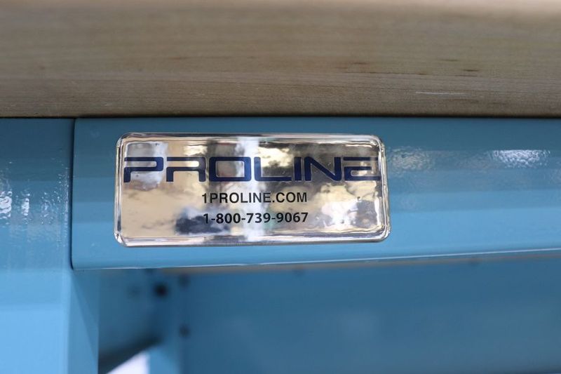 Proline  72″L x 30″D Modular Work Bench Table Station w/ Overhead Lighting, Powers Strip, and Monitor Mounting (New, Never Used)(Qnty. 8 Available / Priced Individually)
