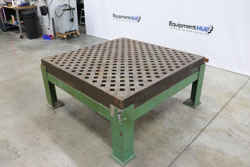60″ x 60″ Welding Table in Stand, Acorn Style