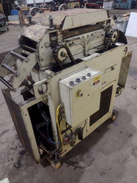 8.25" X .010" PERFECTO MODEL #S170817 17 ROLL POWERED PRECISION COIL STRIP STRAIGHTENER: STOCK #