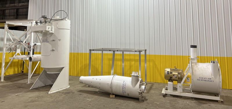 40 HP x 4 STATION CLEAN AIR TECHNOLOGIES / EUROVAC INDUSTRIAL TRANSIT & BUS CENTRAL VACUUM SYSTE
