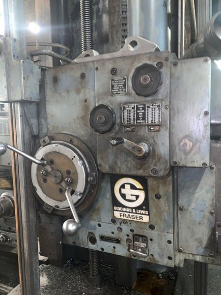 4" GIDDINGS & LEWIS MODEL #70A-DP4-T HORIZONTAL TABLE TYPE BORING MILL HBM: STOCK 13393