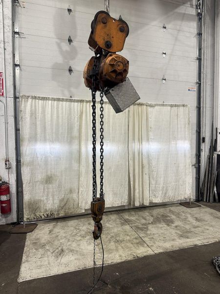 5 TON HARRINGTON ELECTRIC CHAIN-HOIST: STOCK #77409