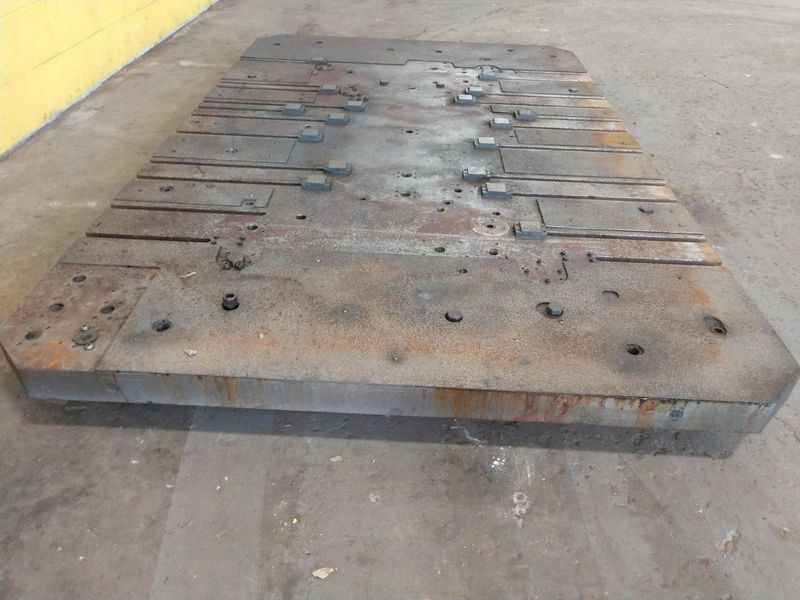 96" X 60" T-SLOTTED BOLSTER PLATE / LAYOUT SURFACE PLATE: STOCK #12680