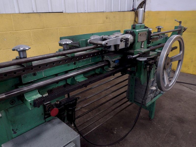 4-1/8" X 48" CARSON MODEL CHP-1H TUBE END PUNCH FORMING MACHINE: STOCK 17891
