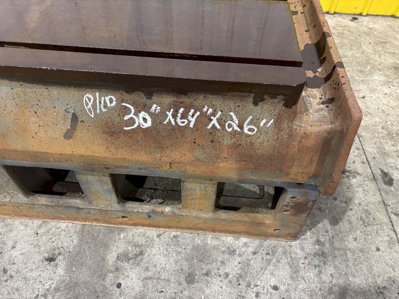 32" X 65" T SLOTTED DRILL BOX SETUP STEEL TABLE: STOCK #23230