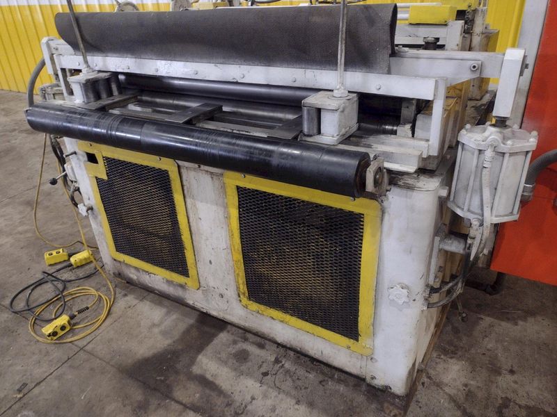 48" x 14 GA ROWE 7 ROLL POWERED COIL STRAIGHTENER: STOCK #22749