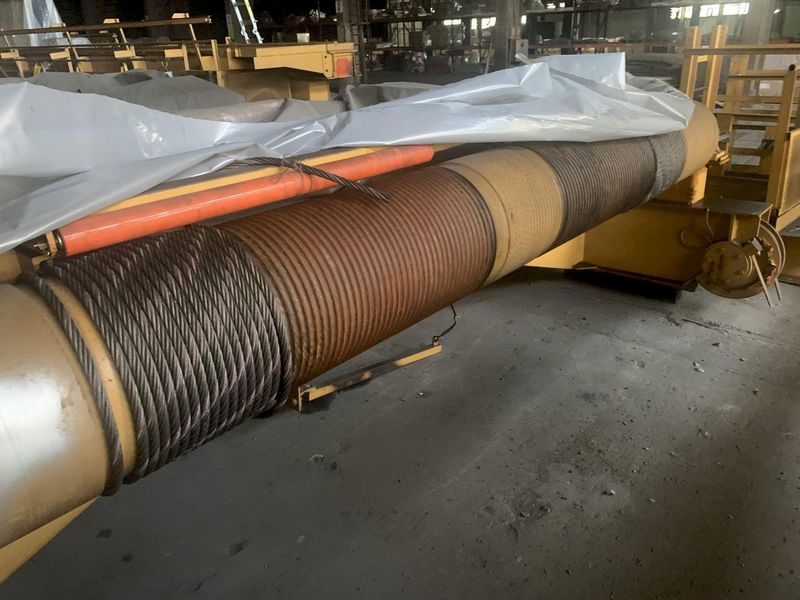 70 TON X 74'9" WHITING 8 WHEEL OVERHEAD BRIDGE CRANE WITH 35 TON AUXILIARY, NEW 2002: STOCK 1321